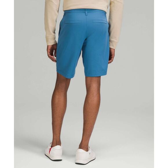Lululemon Commission Classic-Fit Short 9" Warpstreme Soft Denim Blue Men's 38 - Picture 13 of 14